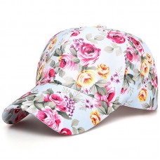 Mujer Cotton Floral Printed Baseball Caps Summer Snapback Hat Outdoor Sunbonnet   eb-25453148